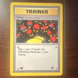 Pokemon Sleep! Rocket's Secret Machine Trainer 79/82 Team Rocket 1st Ed Common … - Image 1