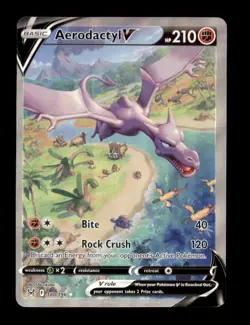 AERODACTYL V 180/196 ULTRA RARE LOST ORIGIN POKEMON HOLO DMG - Image 1