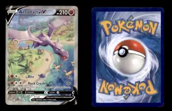 AERODACTYL V 180/196 ULTRA RARE LOST ORIGIN POKEMON HOLO DMG - Image 3