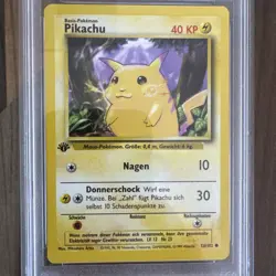 Pikachu 1st Edition Yellow Cheeks PSA 9 1999 Pokemon Game #58 German - Image 2