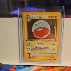 Pokemon Electrode 02/64 Jungle Holo Rare 1st Edition 1999 90 HP - Image 1