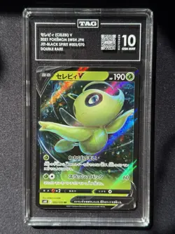 POKEMON CELEBI V JET-BLACK SPIRIT HOLO #003/070 TAG 10 JAPANESE - Image 1