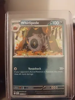 Whirlipede 055/086 Master Ball Reverse Holo S&V: Black Bolt Pokemon TCG - Image 1