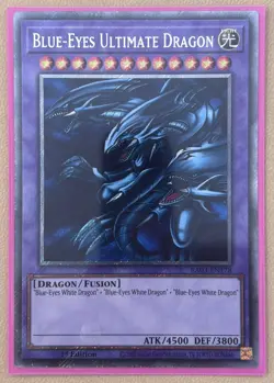 Blue-Eyes Ultimate Dragon RA03-EN178 Platinum Secret Rare 1st Ed - Image 1