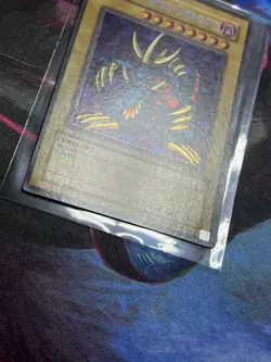 Yugioh Tri-Horned Dragon LOB-000 Secret Rare Reverse Holo Bleed Error Original - Image 4