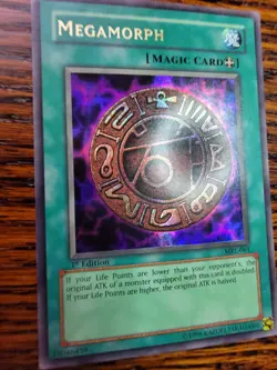 PL - Yugioh Excellent Megamorph MRL-061 1st Edition Ultra Rare Magic Ruler - Image 3