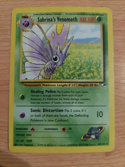 Sabrina's Venomoth - 34/132 (Gym Heroes) - Very Lightly Played VLP - Rare - Image 1