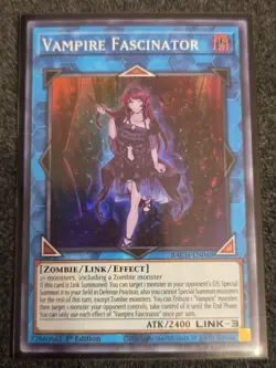 Yugioh: Vampire Fascinator - BACH-EN048 - Super Rare - 1st Edition - NM - Image 1
