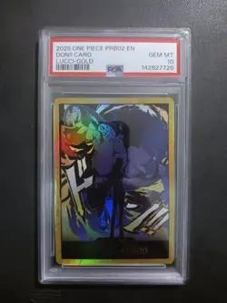 One Piece Card Game TCG PRB02 Rob Lucci Gold Don!! PSA 10 - Image 1