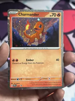 Charmander - 047 (Cosmos Holo) 047 Swirl!! Sv: Scarlet & Violet Promo Cards Holo - Image 4