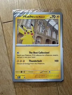 Pokemon x Natural History Museum: Pikachu at the Museum (Sealed) Promo Card - Image 1