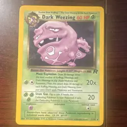 Pokemon Dark Weezing 31/82 Team Rocket Rare Regular English Card - Image 1