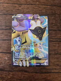 Pokemon Raikou EX 105/108 Dark Explorers Full Art Holo Ultra Rare 170 HP Card - Image 1