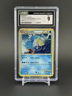 CGC 9 MINT Gyarados 2010 HeartGold & SoulSilver 4/123 Holo Pokemon Card - Image 1