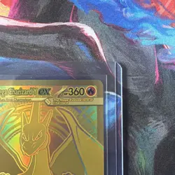 Pokemon Mega Charizard Y ex Full Art Foil Gold Card EX 294/217 🔥🔥🔥 - Image 3