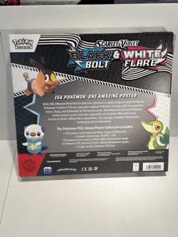 POKEMON BLACK BOLT WHITE FLARE POSTER COLLECTION BOX SEALED - Image 3