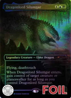 Dragonlord Silumgar (Rainbow) - Secret Lair Grow Up So Fast - 1974 - NM Foil - Image 1