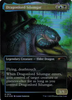 Dragonlord Silumgar (Rainbow) - Secret Lair Grow Up So Fast - 1974 - NM Foil - Image 3