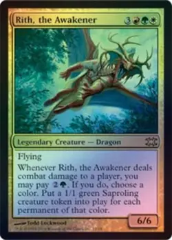 1x Rith, the Awakener - Foil Moderate Play MTG Magic - Kid Icarus - - Image 1