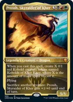 1x Prossh, Skyraider of Kher - Foil Etched Light Play MTG Magic - Kid Icarus - - Image 1