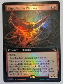 Bloodfeather Phoenix (Extended Art) March of the Machine Foil - MTG RARE - Image 1