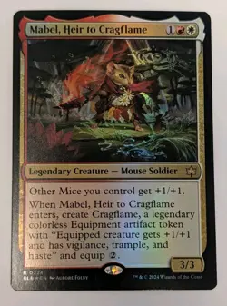 Mabel, Heir to Cragflame Bloomburrow Foil - MTG RARE - Image 1