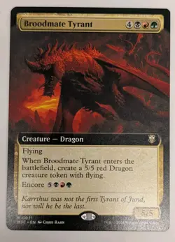 Broodmate Tyrant (Extended Art) Commander: Modern Horizons 3 - MTG RARE - Image 1