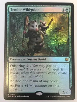 Tender Wildguide Bloomburrow Foil - MTG RARE - Image 1