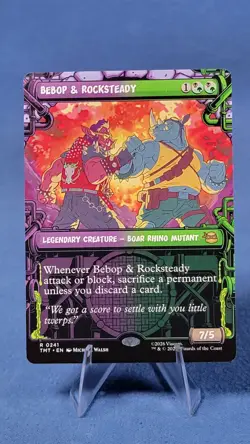 BEBOP & ROCKSTEADY Borderless Showcase 241 NM Mtg TMNT 🔮 - Image 1