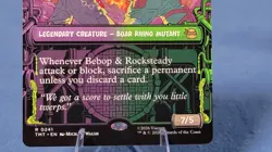 BEBOP & ROCKSTEADY Borderless Showcase 241 NM Mtg TMNT 🔮 - Image 3