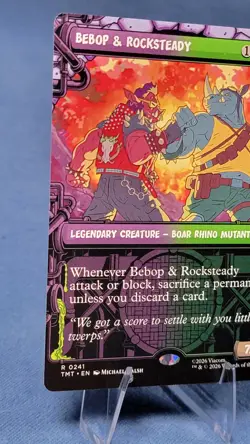 BEBOP & ROCKSTEADY Borderless Showcase 241 NM Mtg TMNT 🔮 - Image 5