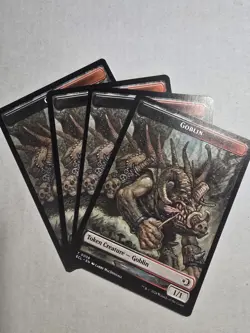 MTG Lorwyn Eclipsed TOKEN Treefolk #0003 Goblin #0006 PLAYSET 4x x4 - Image 1