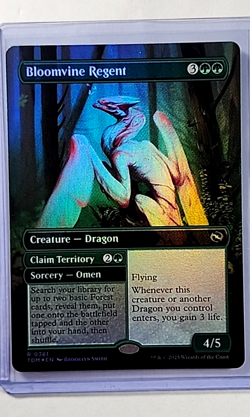 2025 MTG Magic the Gathering TDM Tarkir Dragonstorm Foil #381 Bloomvine Regent - Image 1