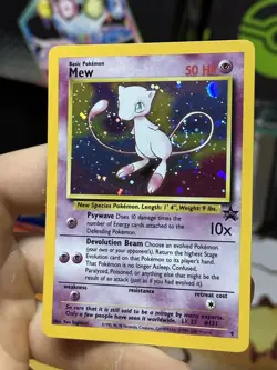 #3 Mew 9 Black Star Promo 2000 Holo Rare SWIRL WOTC Pokemon Card TCG - Image 5