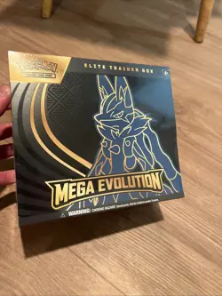 Pokemon TCG Mega Evolution Lucario ETB Factory Sealed Us Seller - Image 1