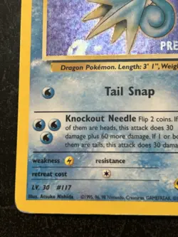 Prerelease Misty's Seadra 9/132 Gym Heroes Holo Rare Vintage Pokemon Card LP/HP - Image 4