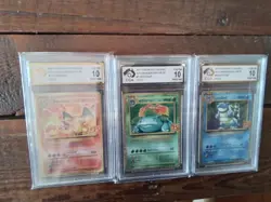 3 POKEMON Cards THAI 25TH 10 grade charizard BLASTOISE VENUSAUR sar alt x sr b26 - Image 1