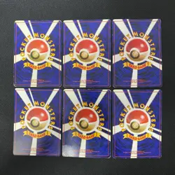 Base Set 1996 Normal Card Set of 6 Japanese Pokemon Card Old Back s007424 - Image 2