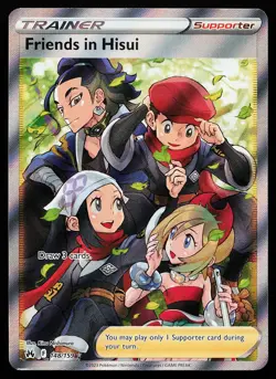 Friends in Hisui 148/159 Ultra Rare Crown Zenith Pokemon Card - Image 1