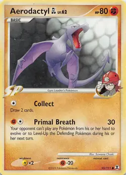 AERODACTYL GL 55/111 C RISING RIVALS POKEMON HP - Image 1