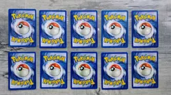 Pokemon RARE Vtg BASE SET 1999 WOTC 9 Card Lot Dugrito Beedrill Trainers LP - Image 2