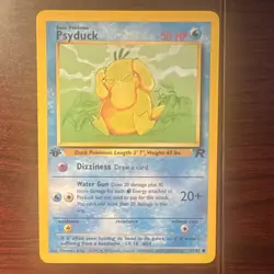 Pokemon Psyduck 65/82 Team Rocket Basic Common 1st Edition English Card - Image 1