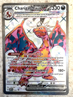 Charizard ex SVP056 Black Star Promo Full Art Holo Pokemon Card NM - Image 1