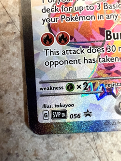 Charizard ex SVP056 Black Star Promo Full Art Holo Pokemon Card NM - Image 5
