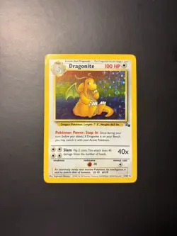 Dragonite 4/62 Holo: Vintage Pokemon TCG - Fossil - Unlimited - LP-/MP+ - Image 1