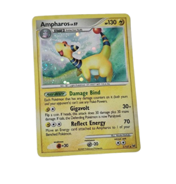 AMPHAROS 1/127 HOLO RARE PLATINUM POKEMON REVERSE HOLO LP 2009 - Image 1