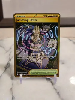 Pokemon TCG Jamming Tower 243/182 Sv10: Destined Rivals Holo Full Art LP - Image 1