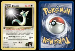 ✰ ERIKA'S DRATINI 42/132 1ST EDITION UNCOMMON GYM HEROES POKEMON ✰ HP - Image 1
