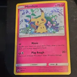 Pokemon Mimikyu SM163 Sun & Moon Promos Holo Promo NM "CONFUSED MIMIKYU SWIRL" - Image 1