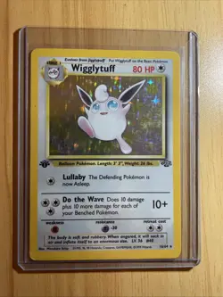 Pokemon TCG Wigglytuff Jungle 16/64 1st Edition Holo Rare LP - Image 1